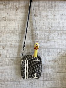 クリスチャンディールトロッター柄ショルダーバッグ