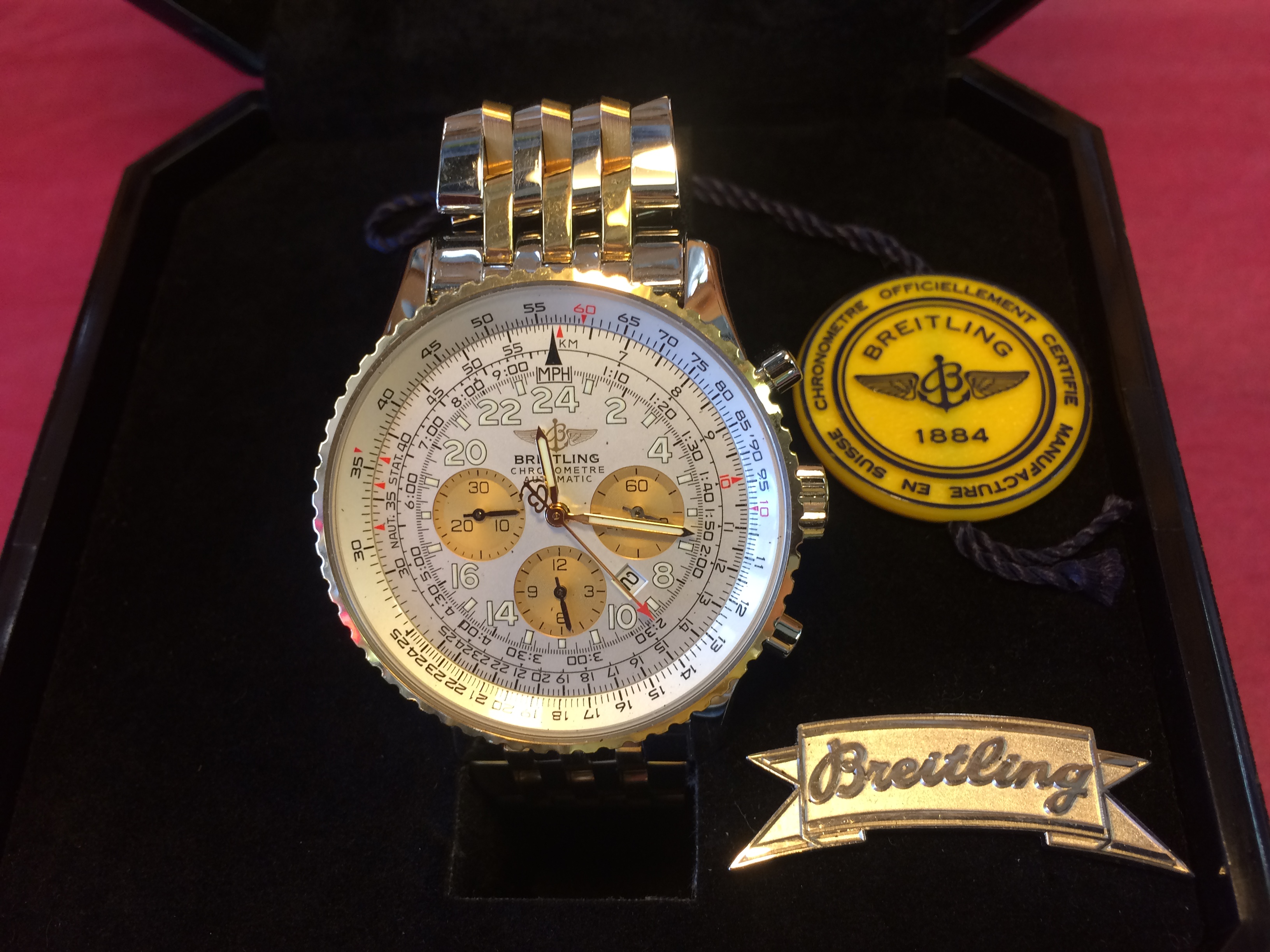 » BREITLING ブライトリング ナビタイマー コスモノート D22322買取致しました|愛品館千葉店 | リサイクルショップ 中古品の