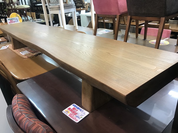 ACTUSアクタスの特大天然木テーブル買取致しました|愛品館八千代店 