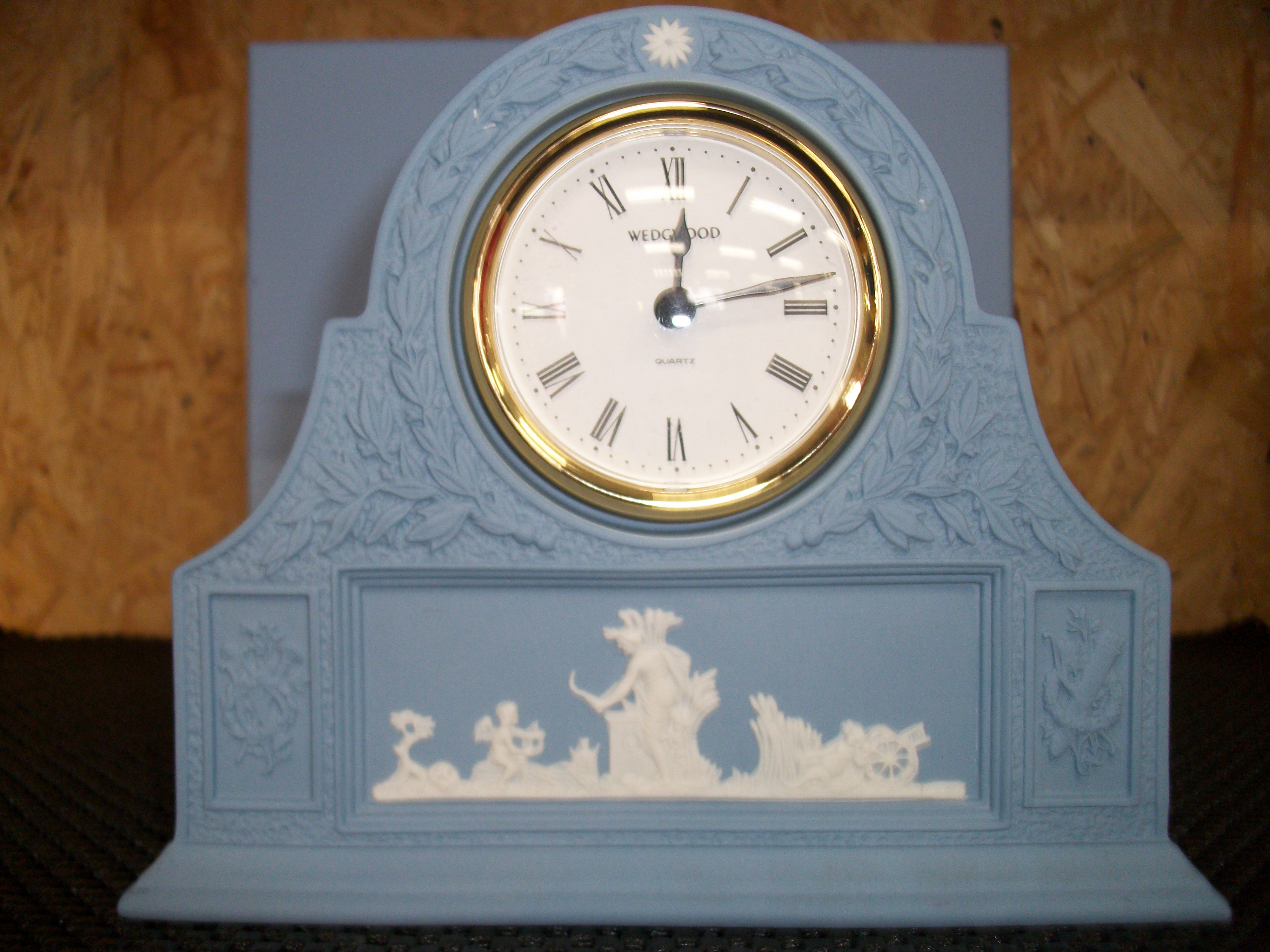 ウェッジウッド WEDGWOOD ジャスパー ペール ブルー マントルクロック