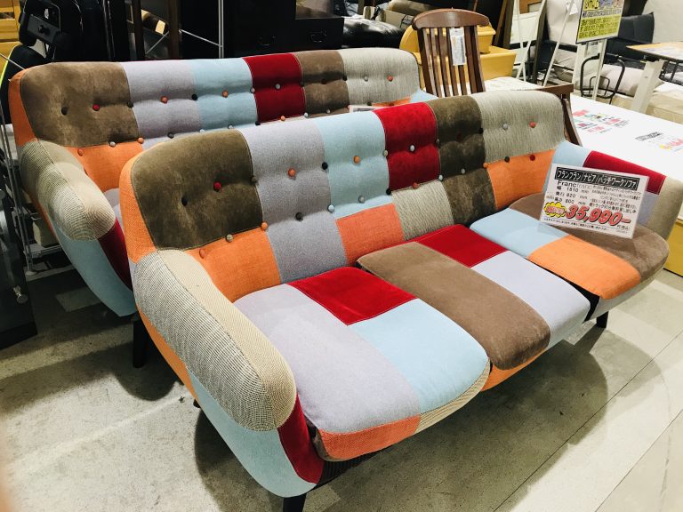 » Francfranc NAVIA フランフラン ナビア パッチワークソファ買取致しました愛品館千葉店 リサイクルショップ 中古品の