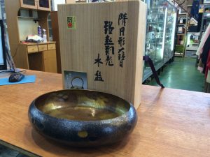 無形文化財 玉川堂（ぎょくせんどう）鎚起銅器 楕円形大槌目 水盤
