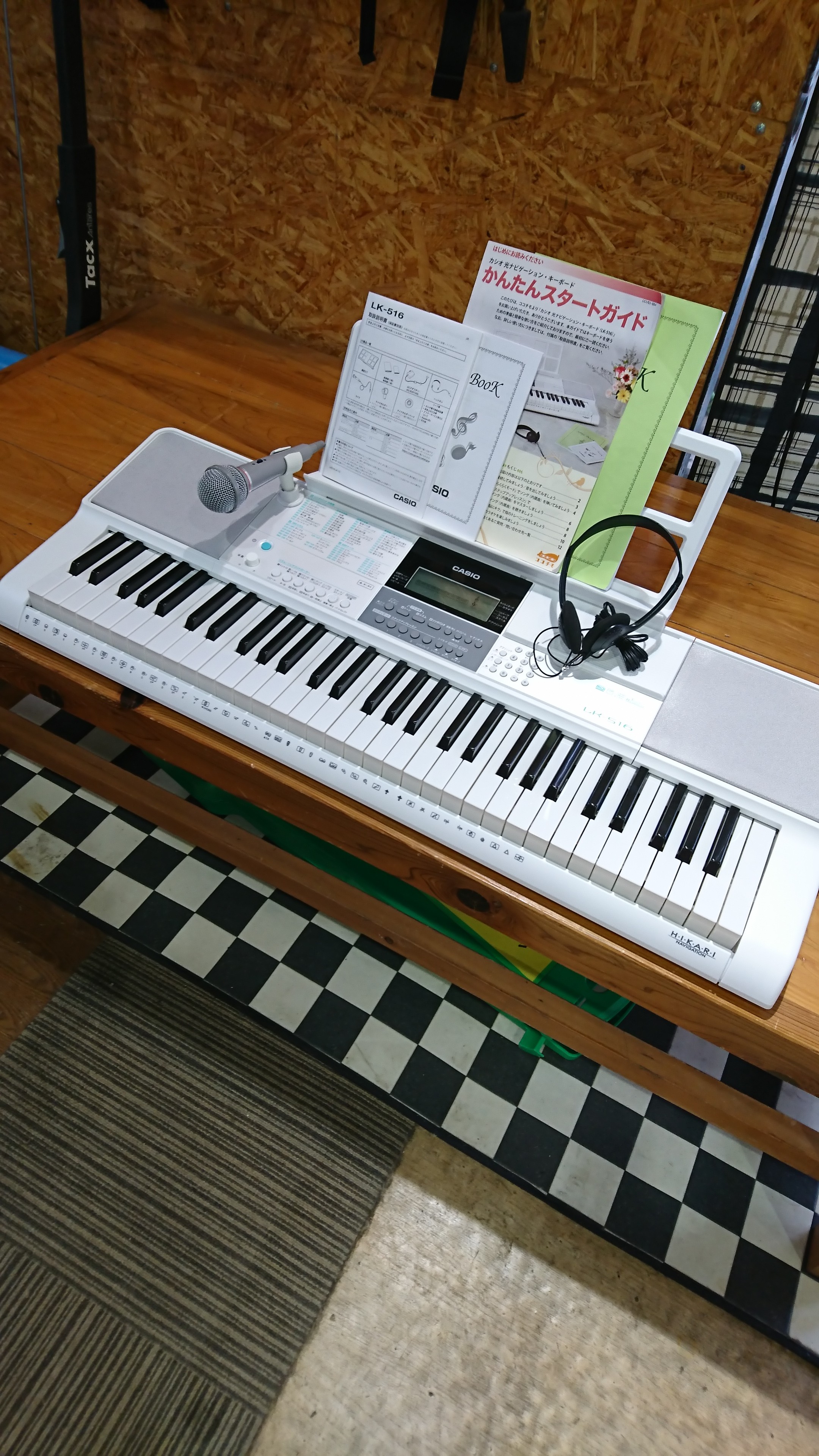 CASIO 光ナビゲーションキーボード LK-516 2019年製 （美品 LK-516 