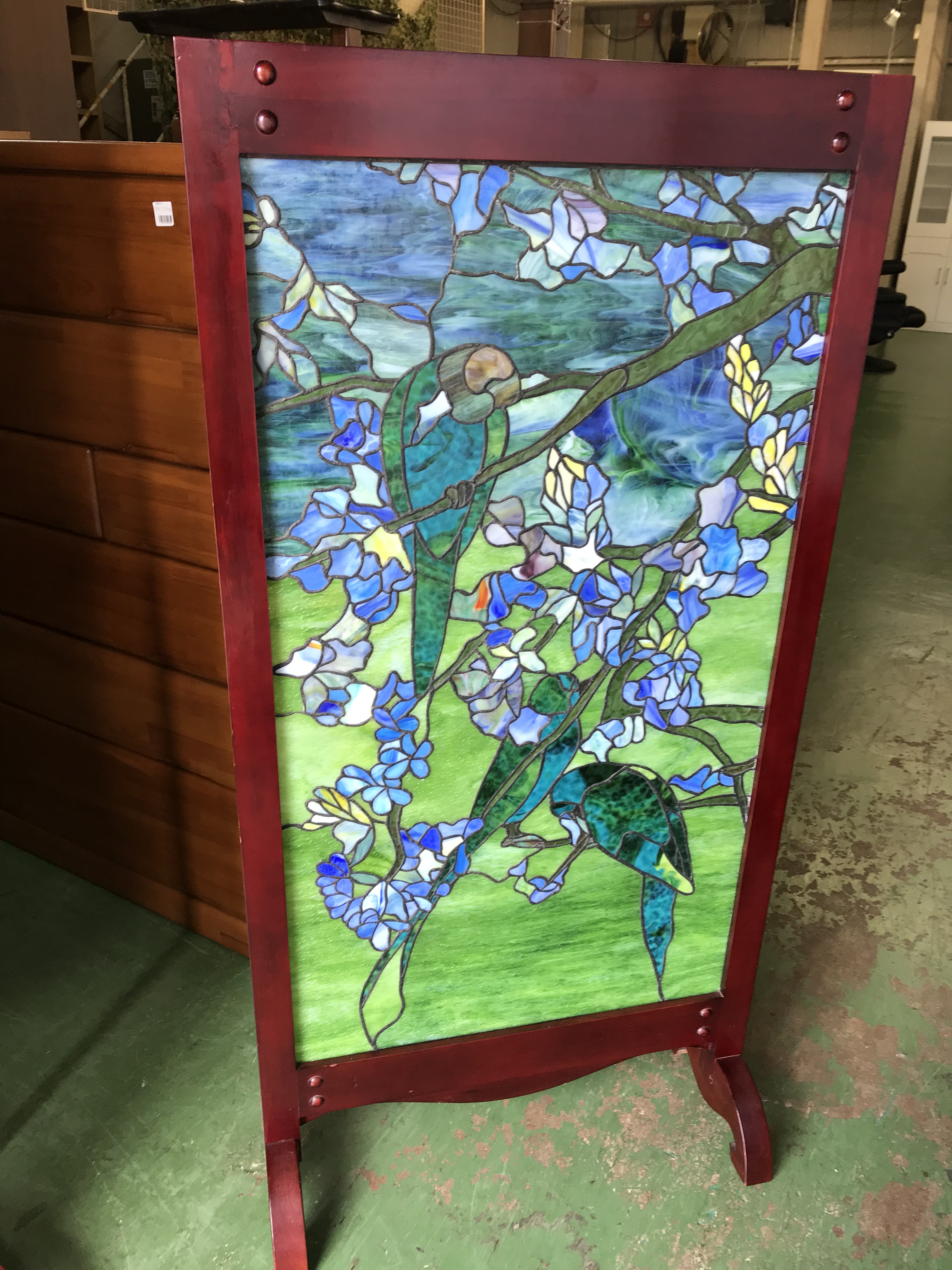 ステンドグラス 衝立 買取 家具専門リサイクルショップ愛品館八千代店 