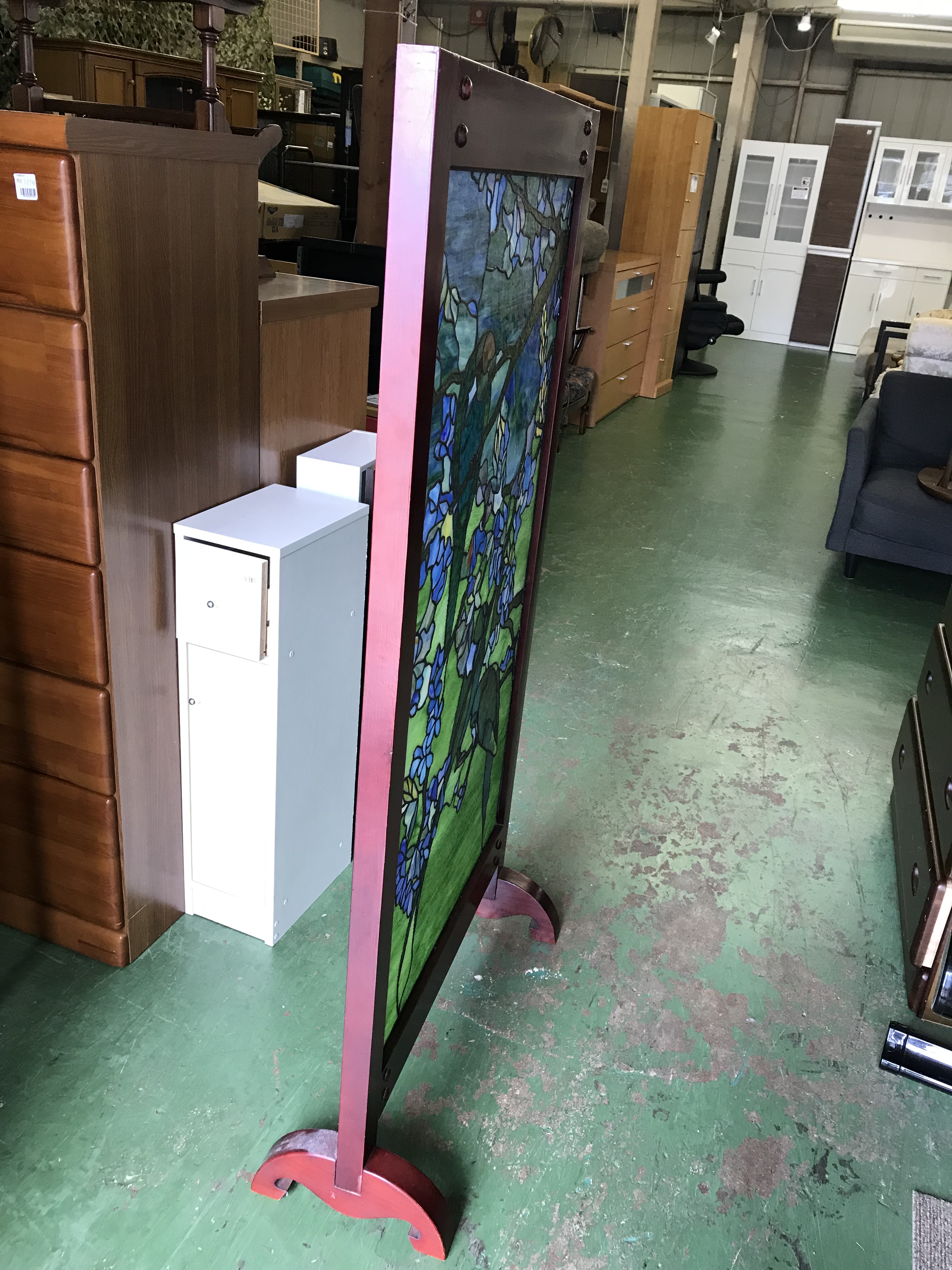 ステンドグラス 衝立 買取 家具専門リサイクルショップ愛品館八千代店 