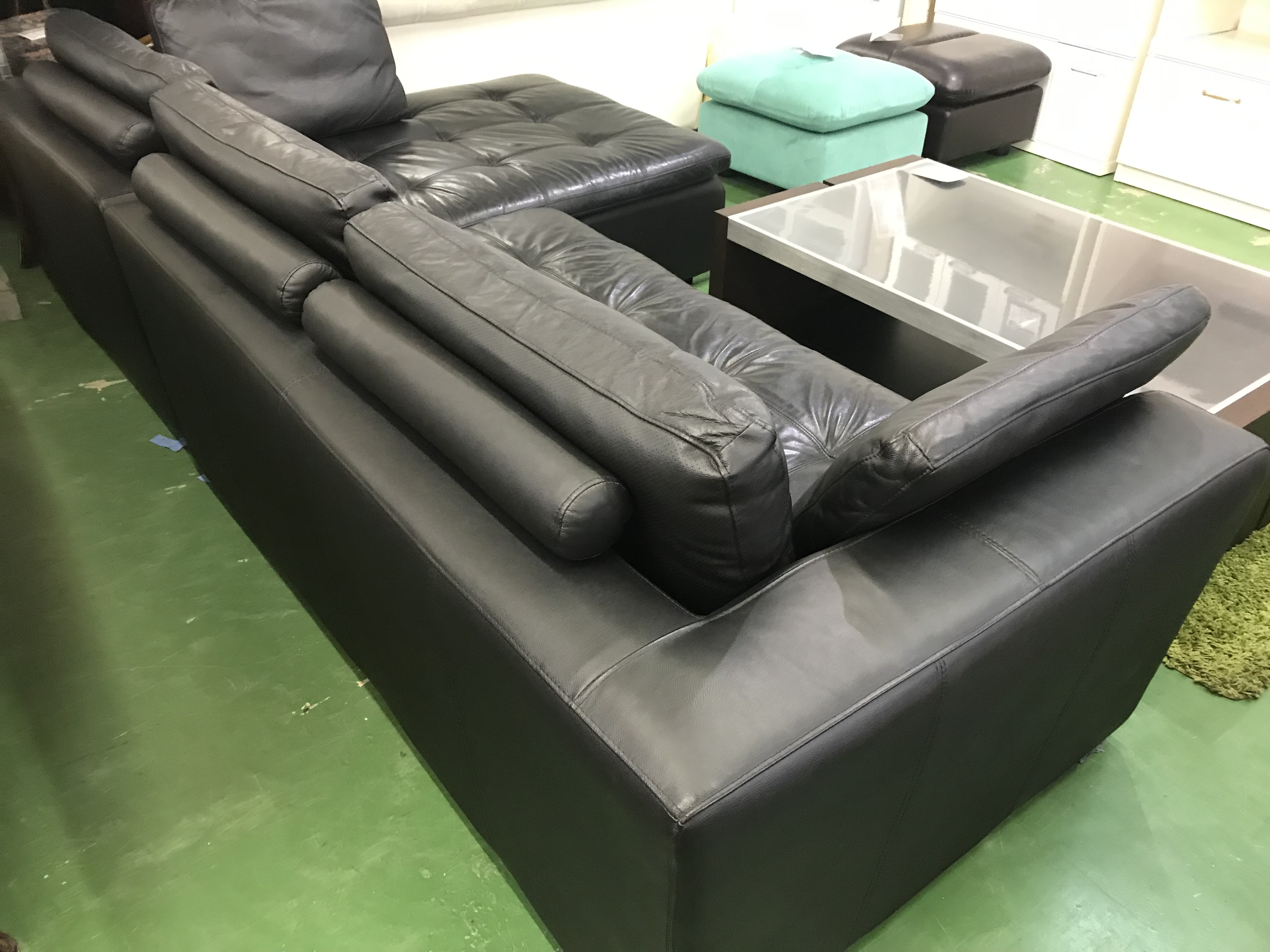 ニトリ 本革カウチソファ ダブルライン 買取致しました｜愛品館八千代  