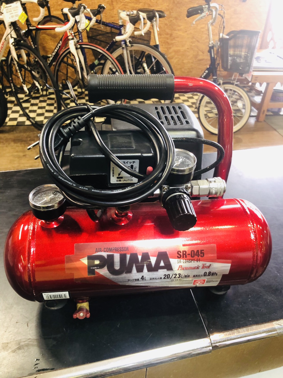 PUMA SR-045 オイルレスエアーコンプレッサー買取致しました  