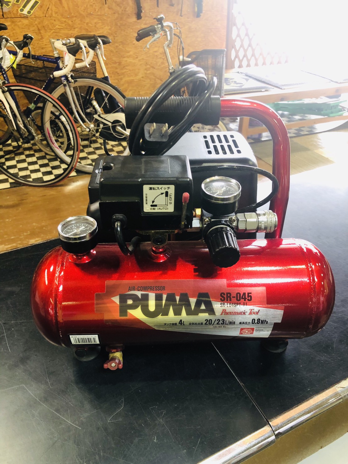 PUMA SR-045 オイルレスエアーコンプレッサー買取致しました 