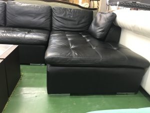 ニトリ本革カウチソファダブルライン (2)