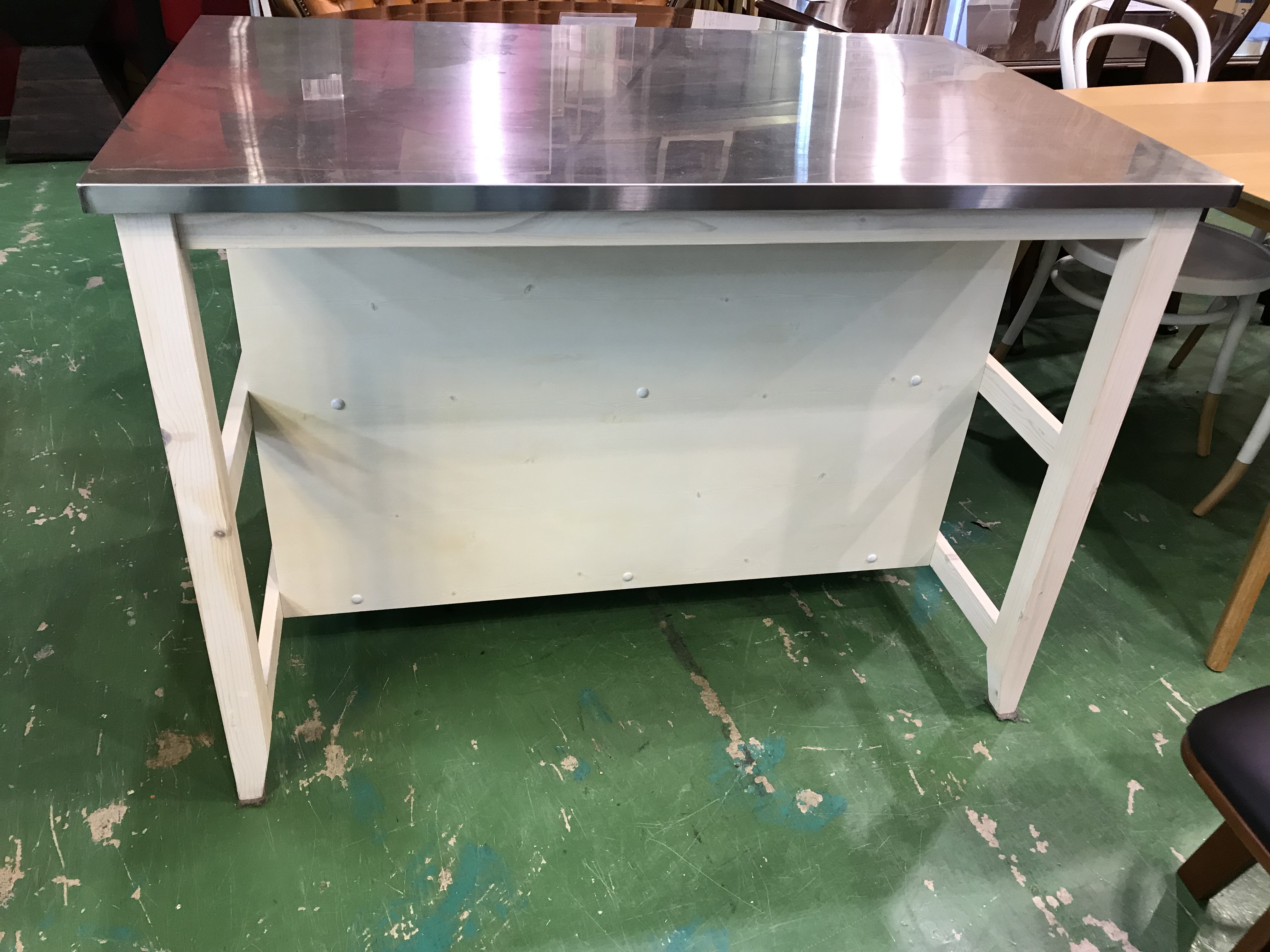 » ニトリのワークテーブル(シナモ12078WH ステン)入荷!! 家具専門リサイクルショップ愛品館八千代店 リサイクルショップ 中古品の