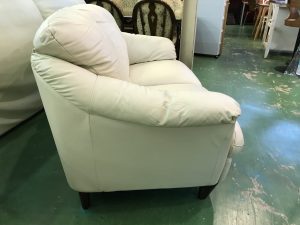 Italsofa2人掛総本革ソファ+オットマン (3)