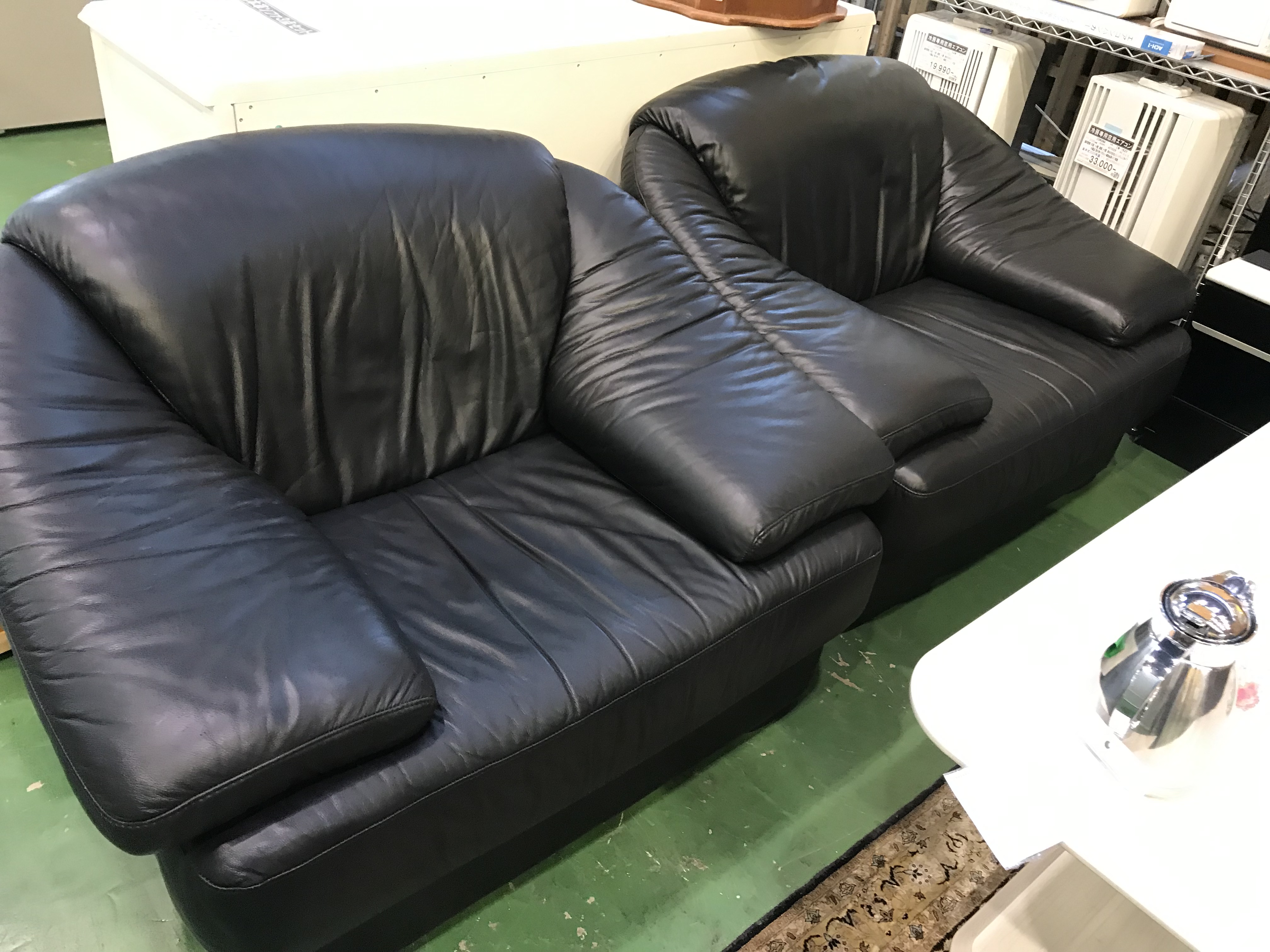 総本革応接ソファセット入荷!! 家具専門リサイクルショップ愛品館 