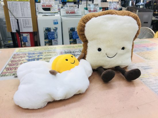 Jellycat Amuseable Toastジェリーキャットパン目玉焼きヌイグルミ買取