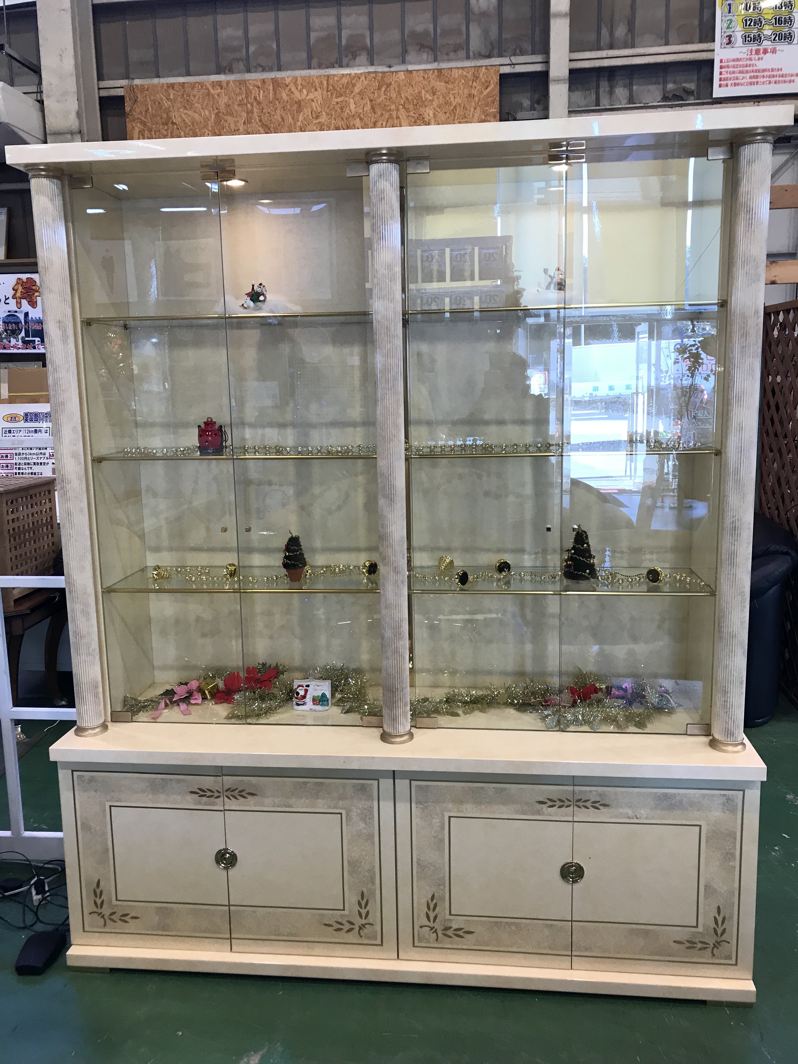 愛品館八千代店】北の住まい設計社 キュリオキャビネット - 収納家具 