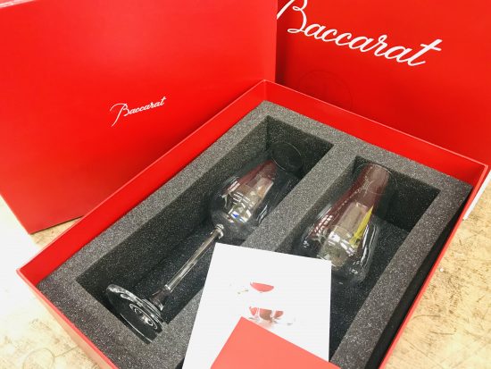 Baccarat シャトーバカラ シャンパンフルート 2客セット買取