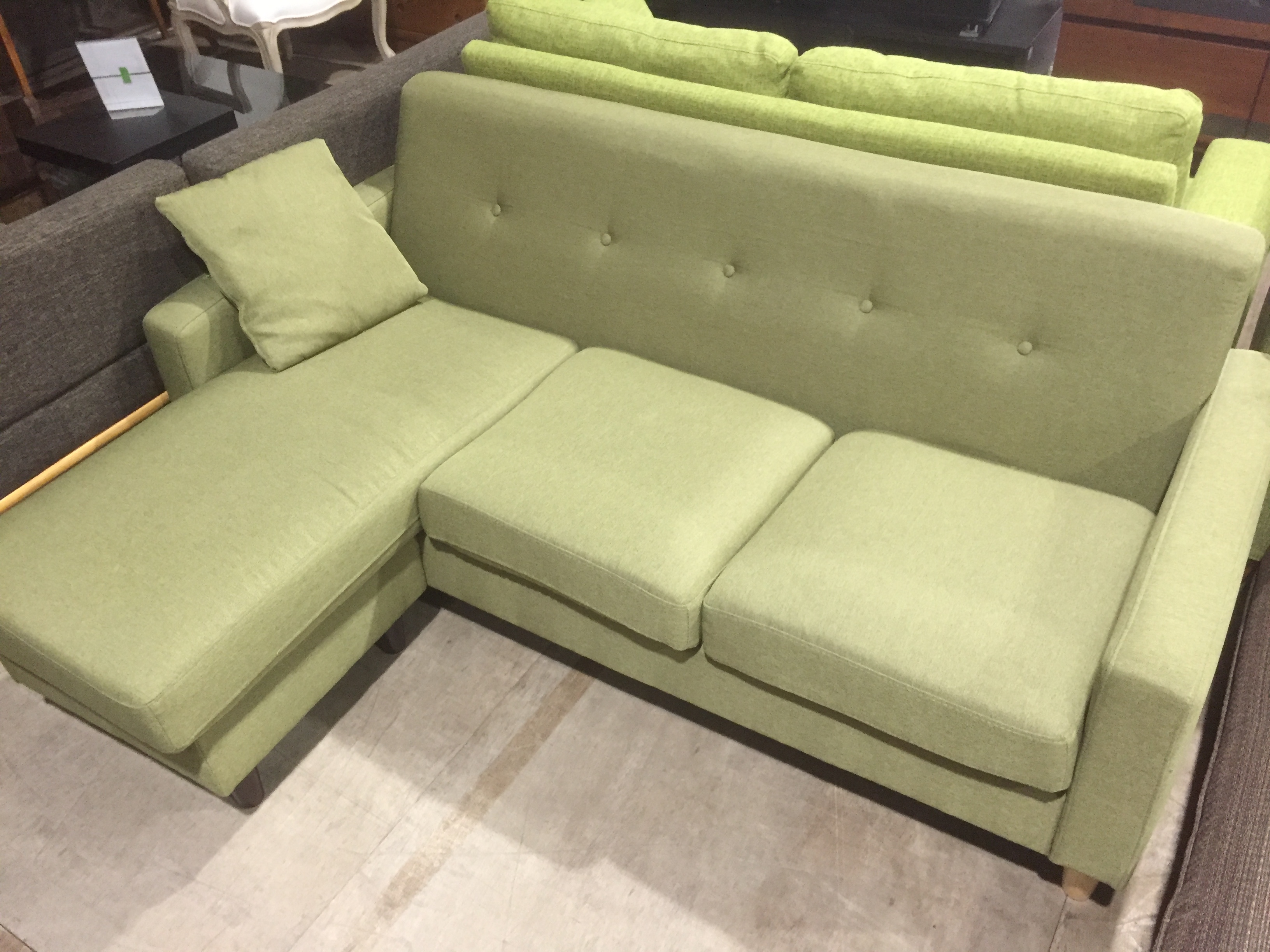 » 家族でのんびり♪3人掛けソファオットマン付き（グリーン）入荷致しました！ リサイクルショップ 中古品の買取は愛品倶楽部・愛品館