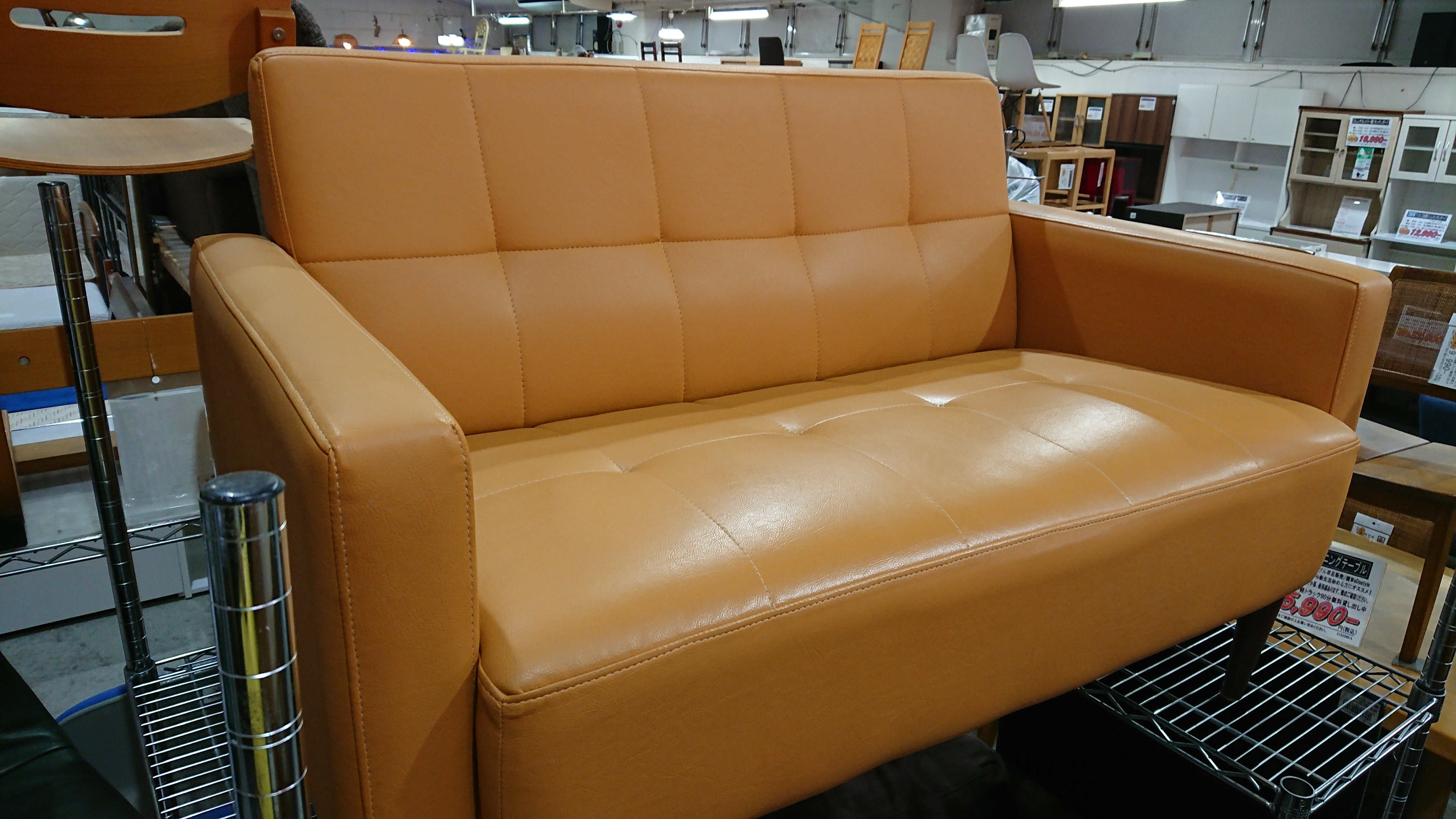 送料込み 美品 キルトソファ ビーカンパニー B-COMPANY-