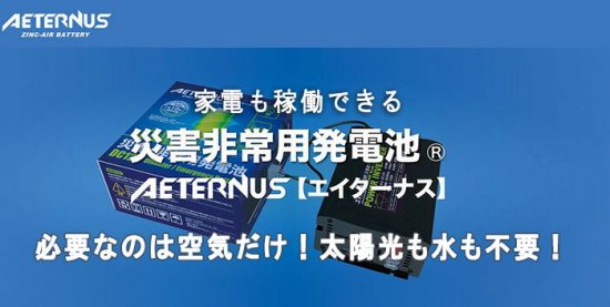 AETERNUS エイターナス 災害・非常用発電池 Aセット 買取