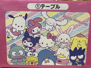 サンリオキャラクターズ当りくじテーブル