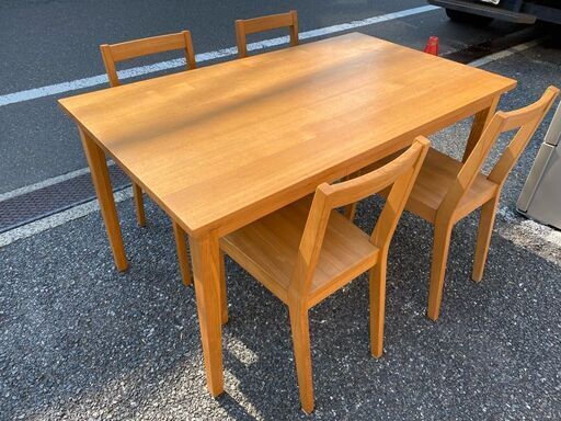 無印 良品計画 ダイニングテーブル5点セット買取致しました 