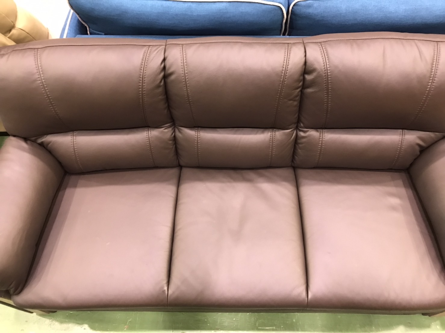 ニトリ｜3人掛本革ソファ｜TRADE KD買取致しました｜愛品館八千代店  