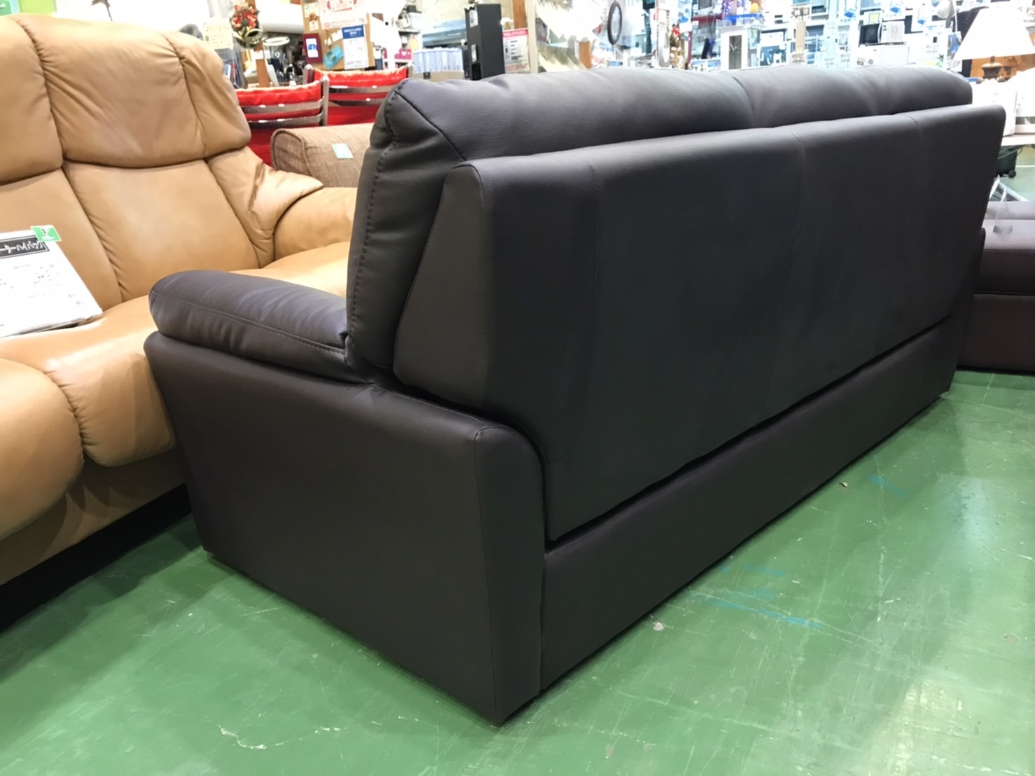 ニトリ｜3人掛本革ソファ｜TRADE KD買取致しました｜愛品館八千代店  