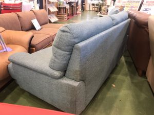 ニトリ キャッツ3 こげ茶布張り 3人掛けソファー『中古良品 