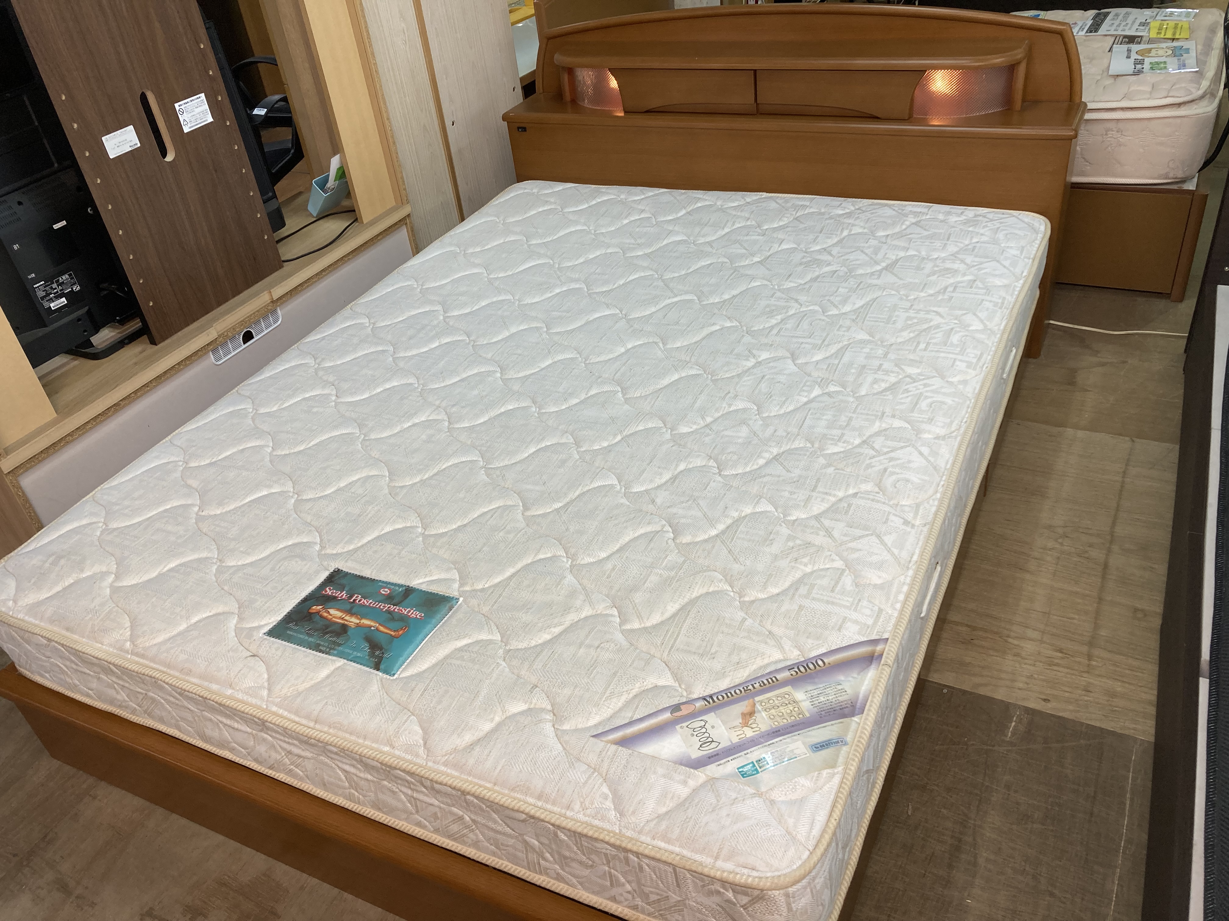 シーリーワイドダブルベッド買取入荷|リサイクルショップ愛品館市原店 