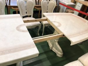 サルタレッリ・モビリの伸長式ダイニング7点セット(アマルフィシリーズ  