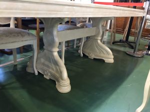 サルタレッリ・モビリの伸長式ダイニング7点セット(アマルフィシリーズ  