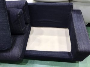 無印良品の2.5人掛ソファ(デニムタイプカバー)買取致しました  