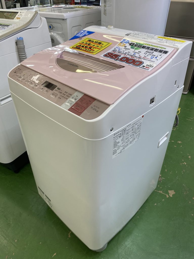 » SHARP2016年製7.0㎏全自動洗濯乾燥機ES-TX750-P買取致しました。愛品館八千代店 | リサイクルショップ 中古品の買取は愛