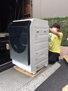 買取 SHARP ドラム式洗濯乾燥機 ES-W113-SL ①