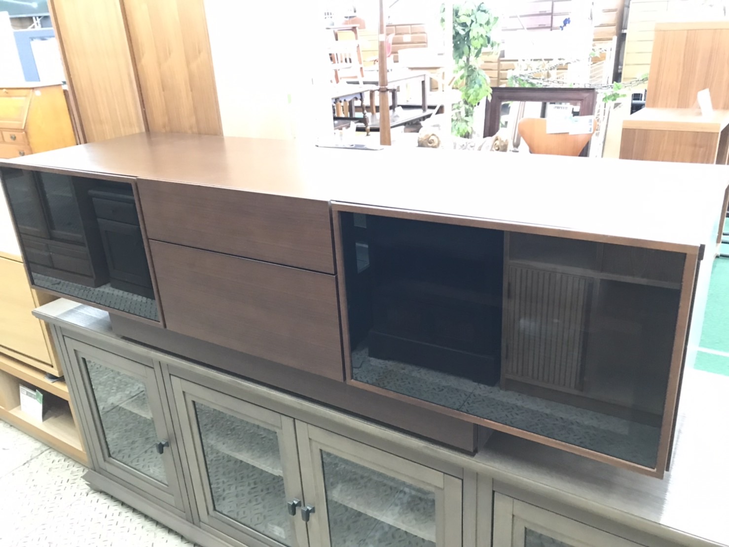 愛品館八千代店】サンモア 壁面収納テレビボード ②