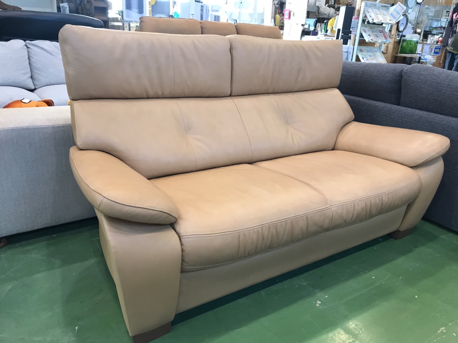 カリモク｜本革2人掛ソファ｜ZT7312買取致しました｜愛品館八千代店 