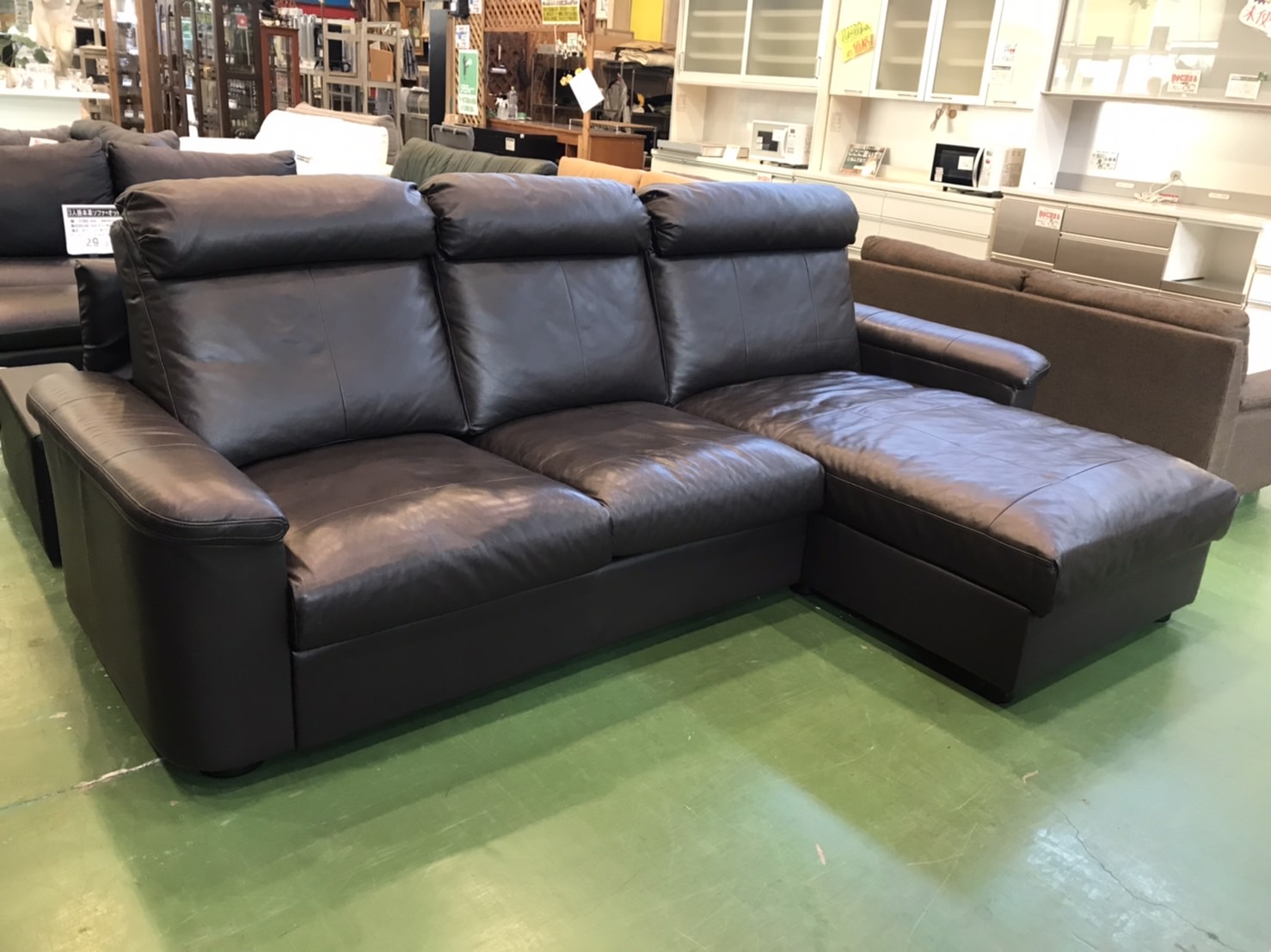 IKEA(イケア)｜本革カウチソファ買取致しました｜愛品館八千代店  