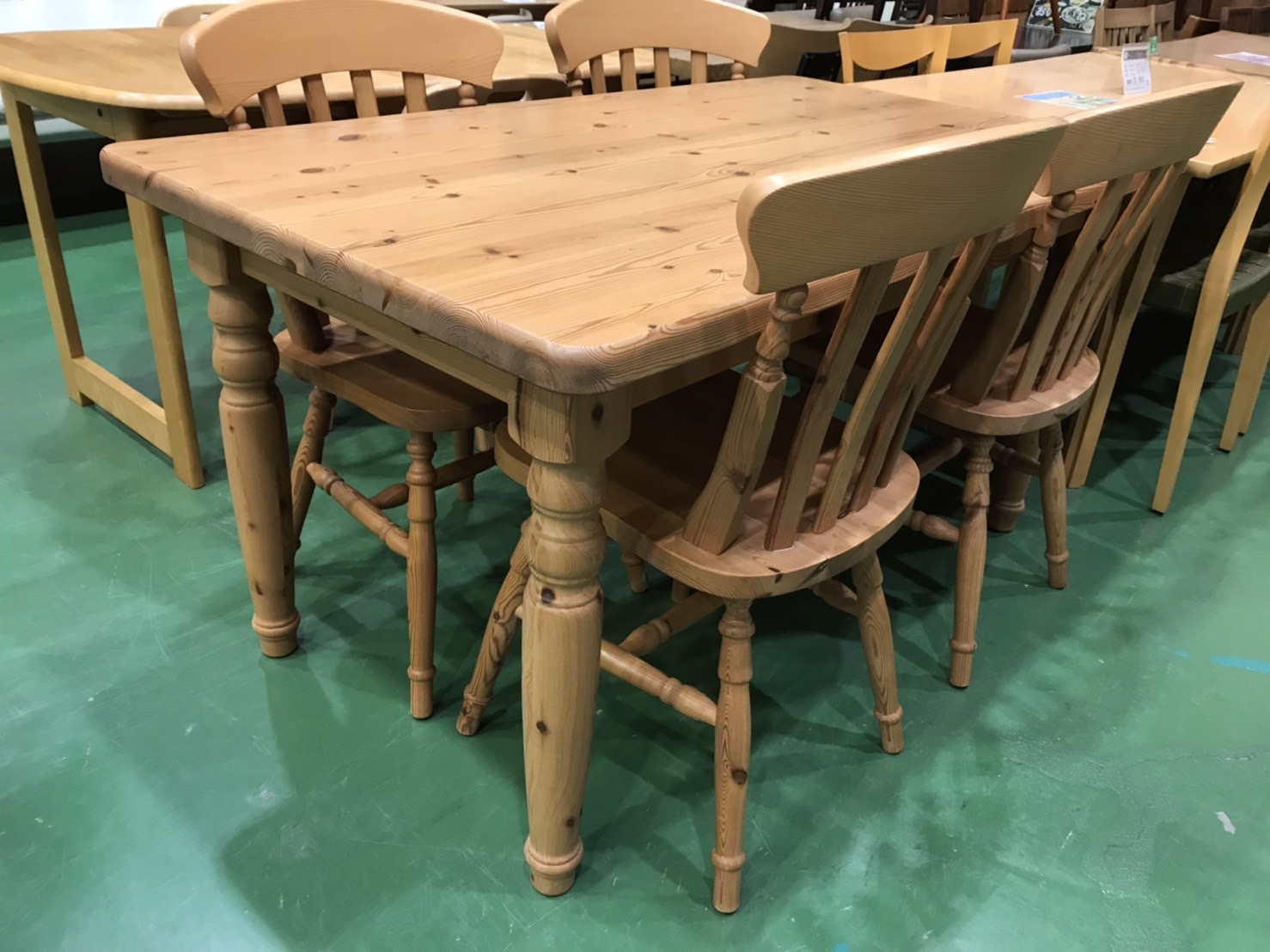 ダイニング5点セット｜パイン材｜アート50｜イタリア製買取致し  