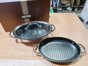 マイヤー(Meyer) オーバルパン ステンレス  ふっ素樹脂加工 全熱源対応 底面三層構造 「オールインワンオーバルパン」