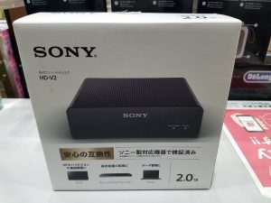 SONY外付けﾊｰﾄﾞﾃﾞｨｽｸ HD-V2
