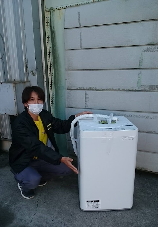 シャープ ES-GE5D 5.5kg全自動洗濯機を買取させて頂きました。【愛品
