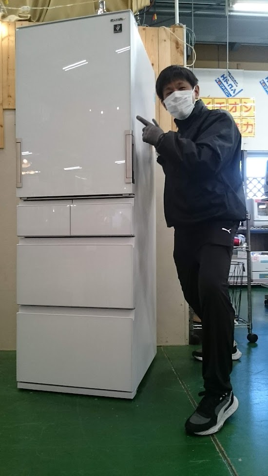シャープ SJ-G413G-W 5ドア冷蔵庫を買取させて頂きました。【愛品 