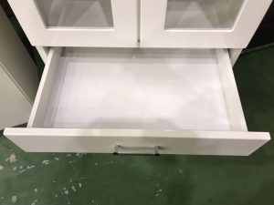 愛品館八千代店】2枚扉食器棚 白 幅790【愛八KT】