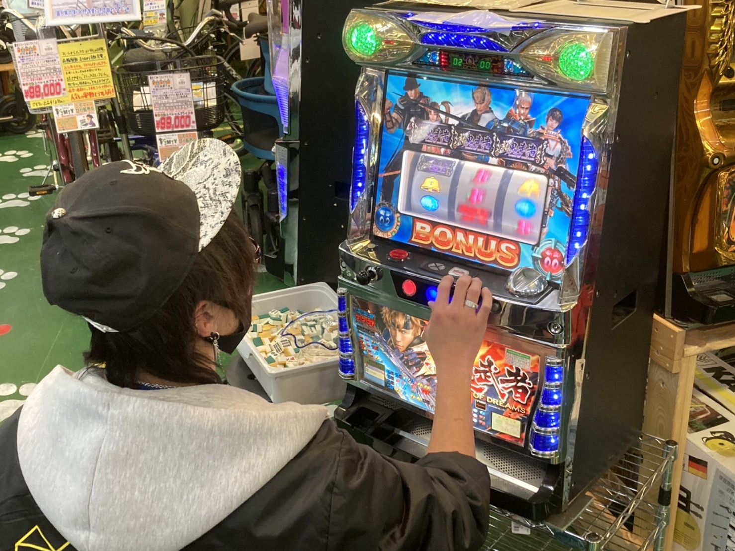 スロット実機 新鬼武者Ｚ 蒼鬼パネル 買取致しました|愛品倶楽部柏店 | リサイクルショップ 中古品の買取は愛品倶楽部・愛品館