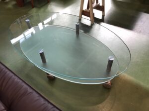 ロナルド・シュミット｜IDC大塚家具｜オーバルガラステーブル買取致し 
