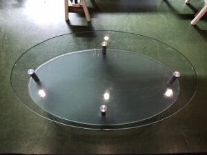 ロナルド・シュミット｜IDC大塚家具｜オーバルガラステーブル買取致し 