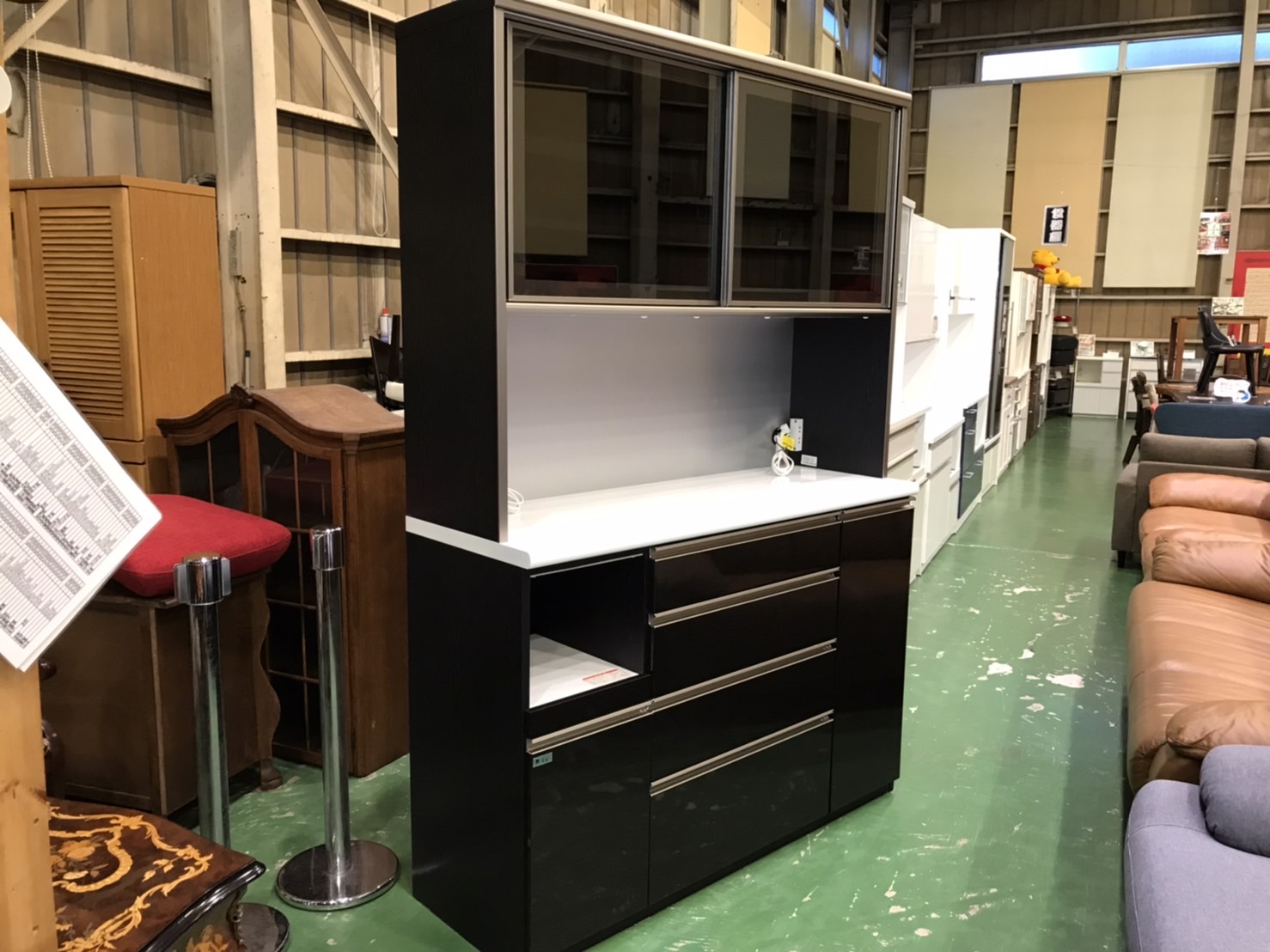 古賀家具｜スライド扉キッチンボード｜ネオ140買取致しました｜愛品館 