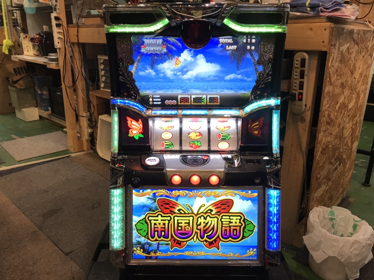 引取限定 神奈川県】スロット エウレカセブン 5号機 実機 コイン不要機付き コイン不要 初代