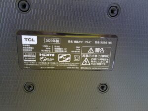 TCL｜32S516E液晶テレビ