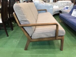 カリモク平織布張長椅子WU4503 (5)
