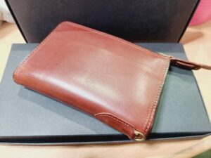 コルボフェイス ブライドルレザー シリーズ  Ｌ字小銭入れ付き 二つ折り財布